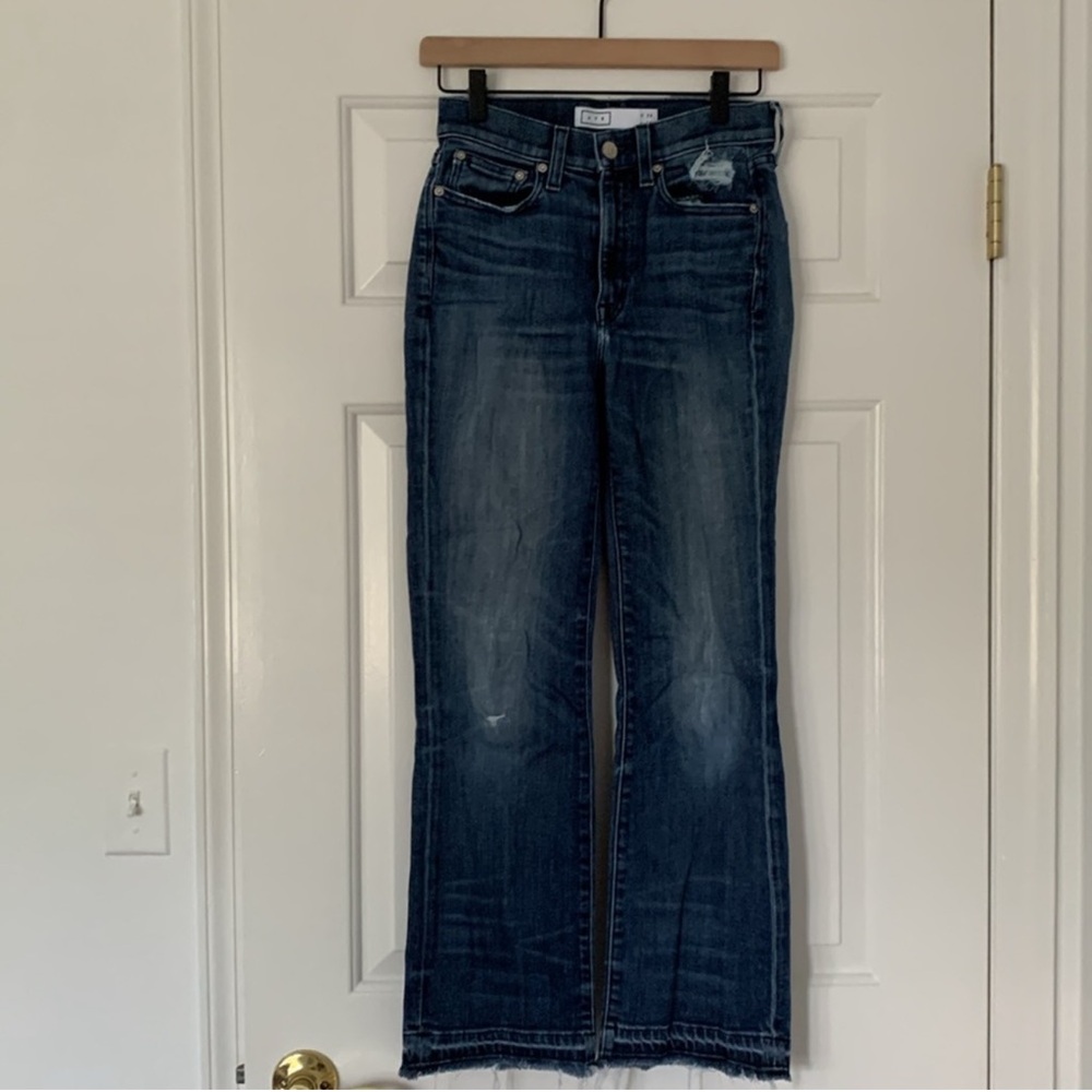 AYR Superba Straight Leg Ankle Distressed Jeans 26 - Picture 2 of 14